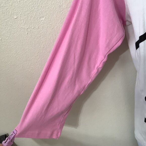 Hello Kitty Pink McBling Sanrio Kawaii Cutecore Lightweight Baseball Tee XL - Picture 4 of 10